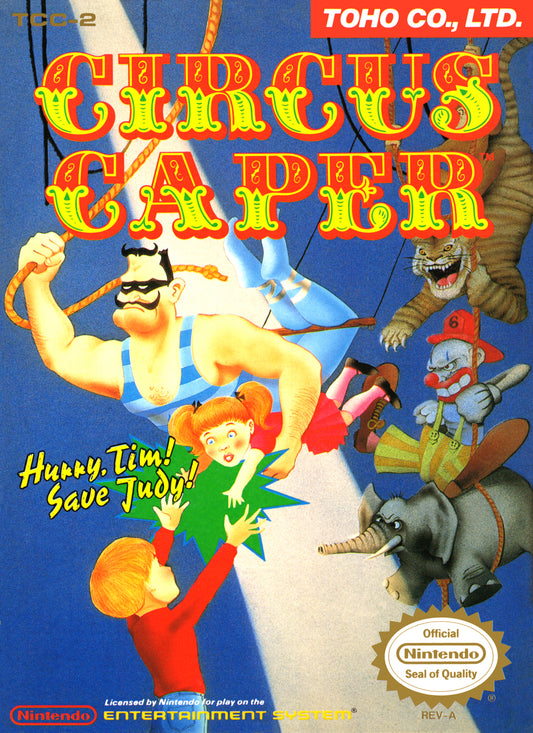 CIRCUS CAPER  - NES (W/BOX & MANUAL)