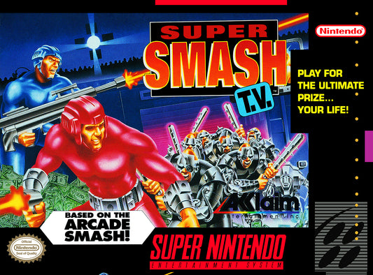 SUPER SMASH TV  - SNES (W/BOX)