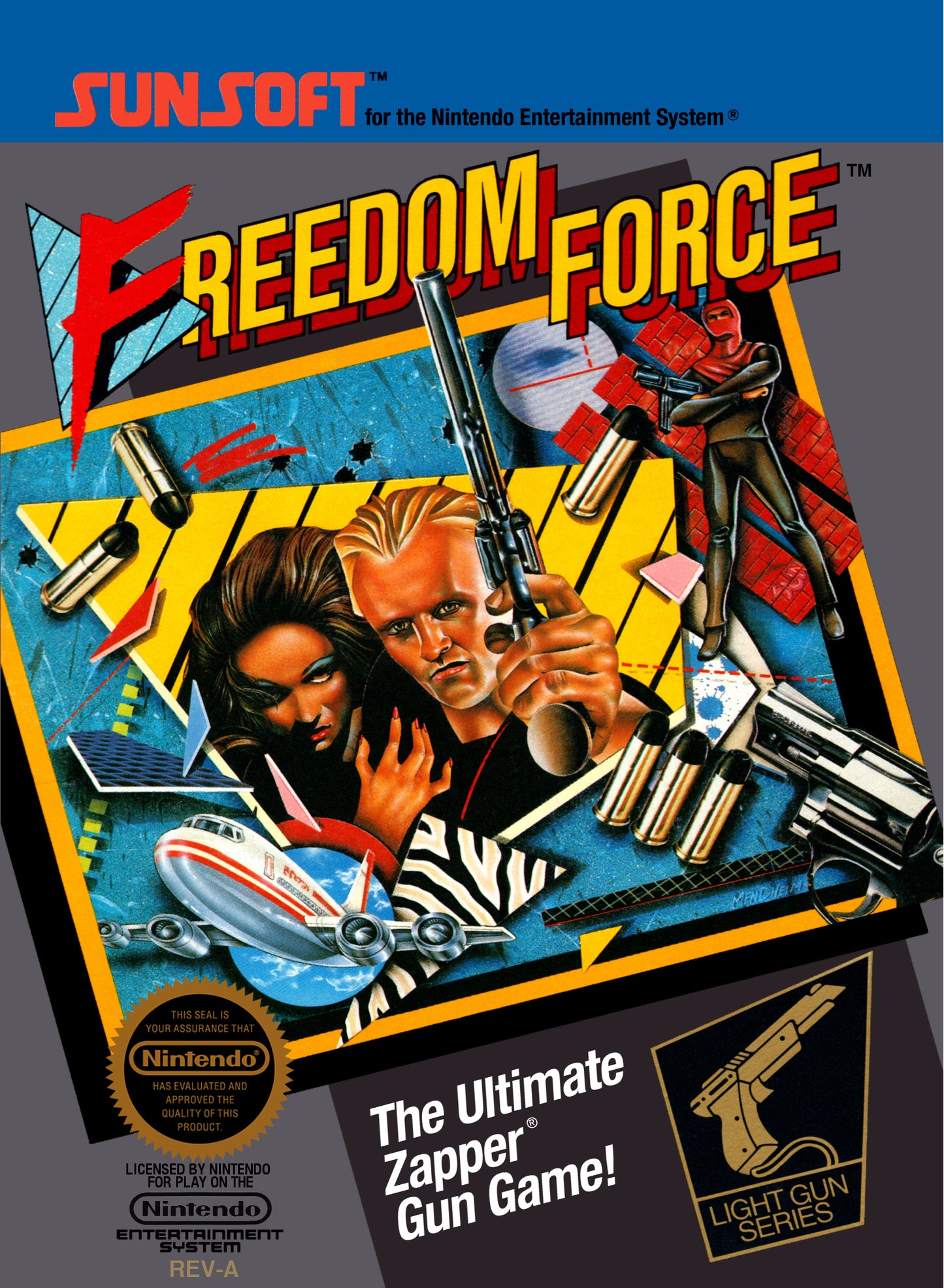 FREEDOM FORCE  - NES (W/BOX & MANUAL)