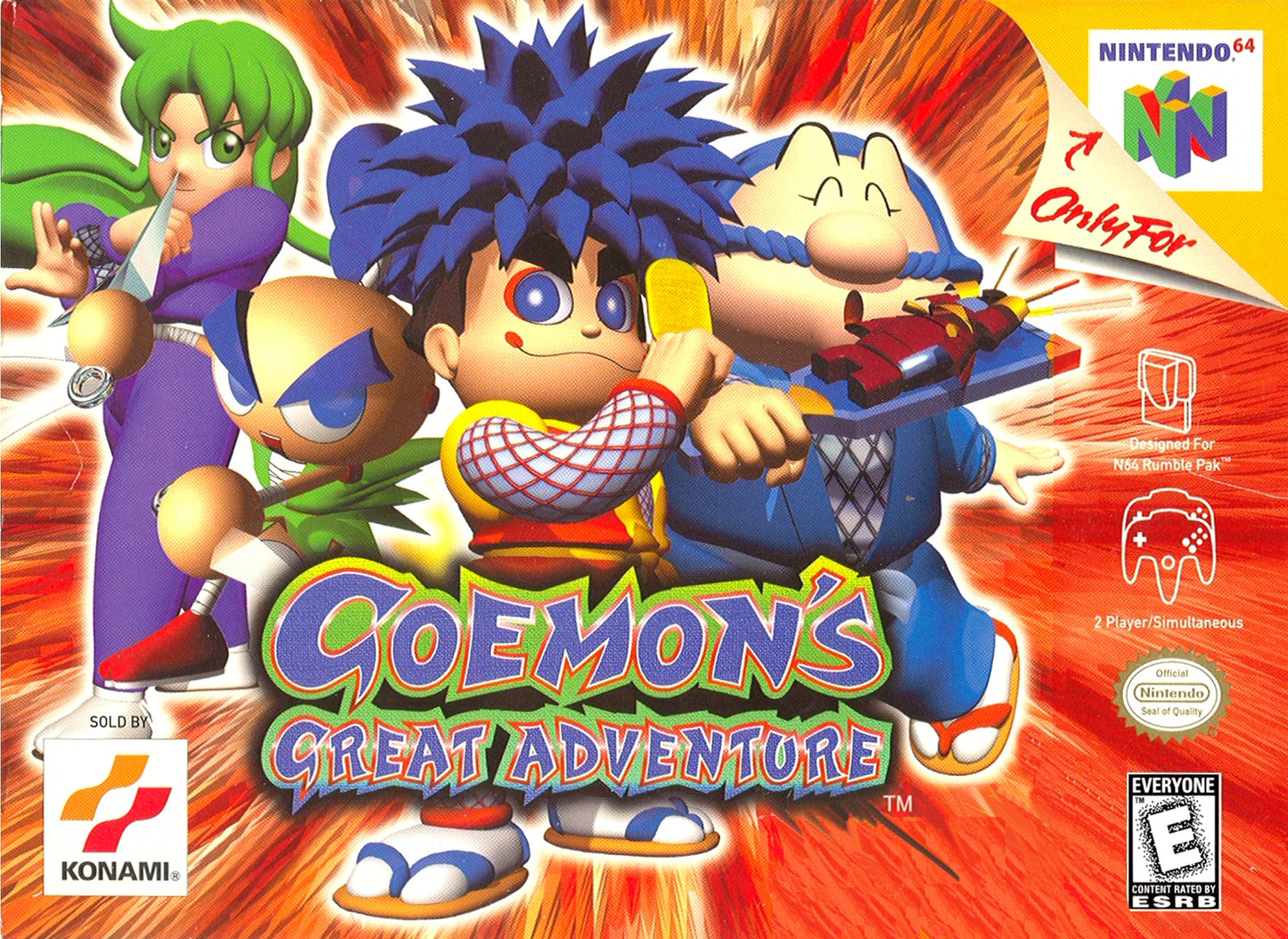 GOEMON'S GREAT ADVENTURE  - N64 (W/BOX & MANUAL)