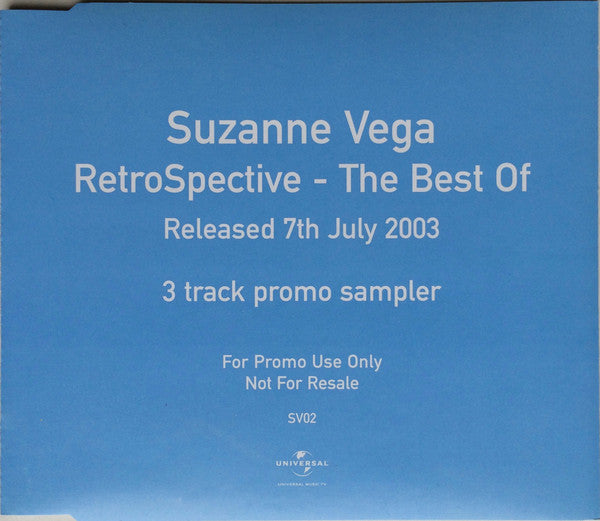 VEGA, SUZANNE  - RETROSPECTIVE: BEST OF (2CDS IMPORT)
