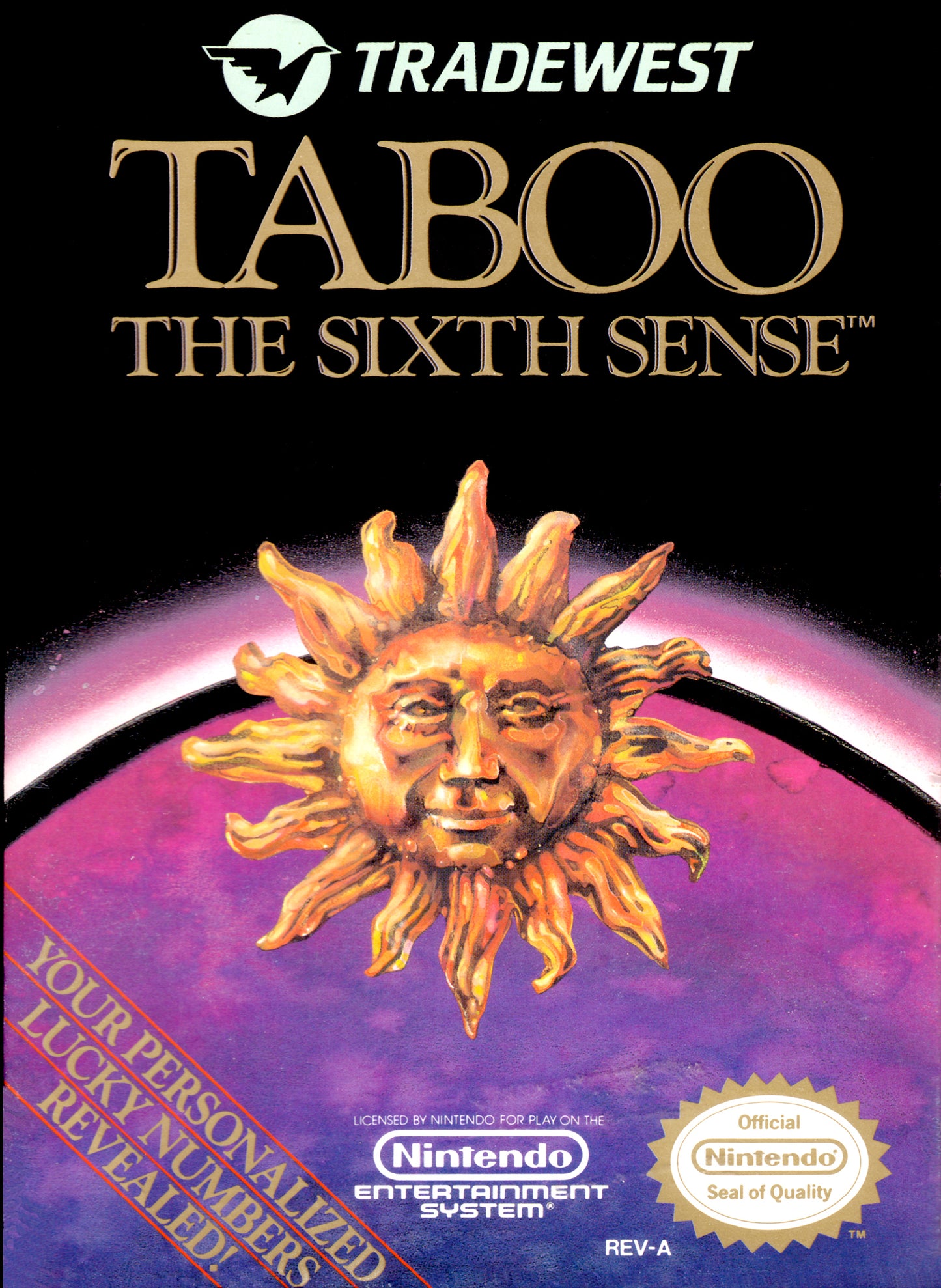 TABOO: THE SIXTH SENSE  - NES (W/BOX & MANUAL)