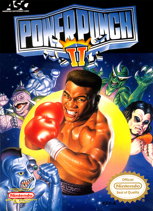 POWER PUNCH II  - NES (W/BOX)