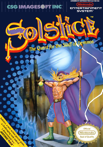 SOLSTICE  - NES (W/BOX & MANUAL)