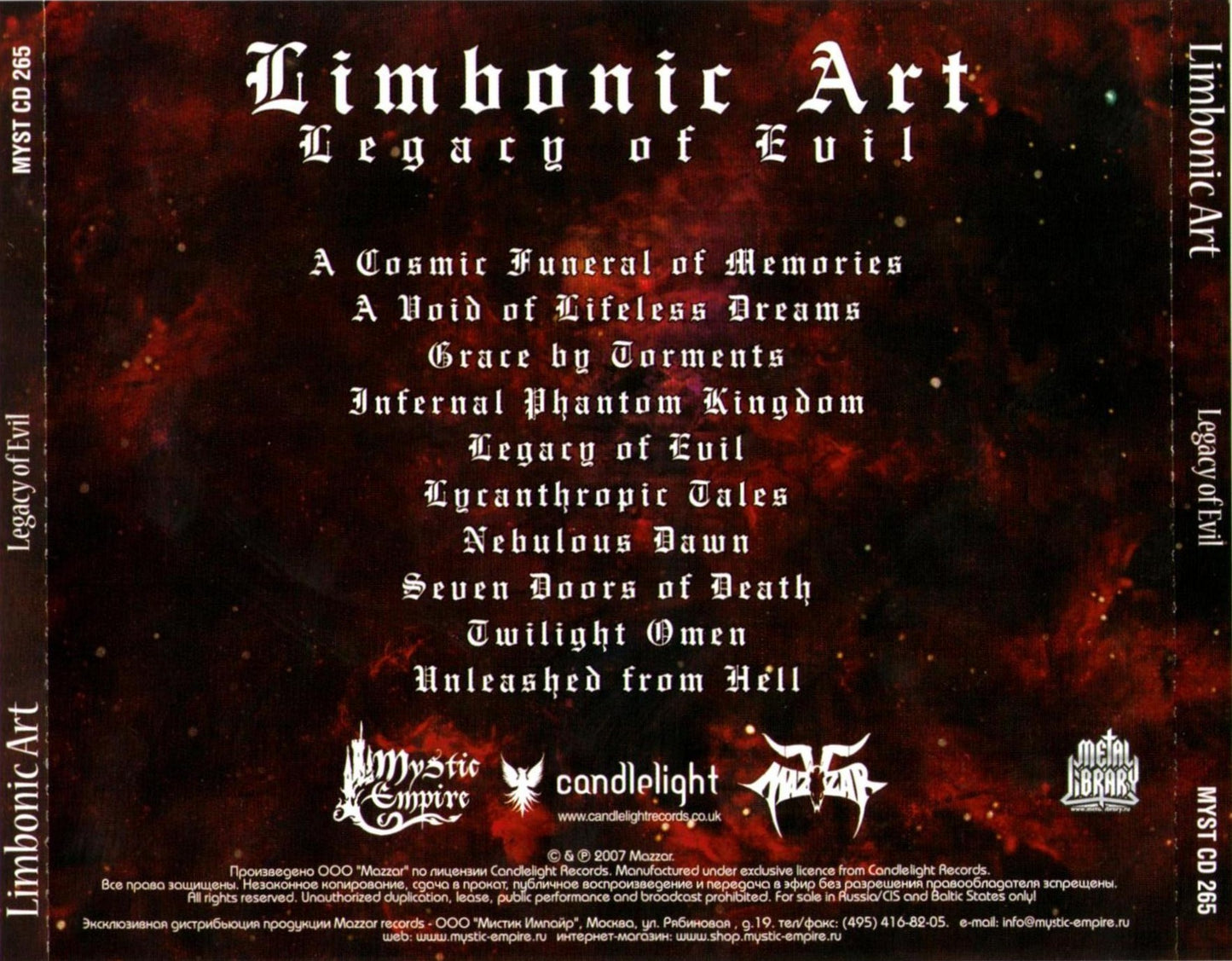 LIMBONIC ART  - LEGACY OF EVIL