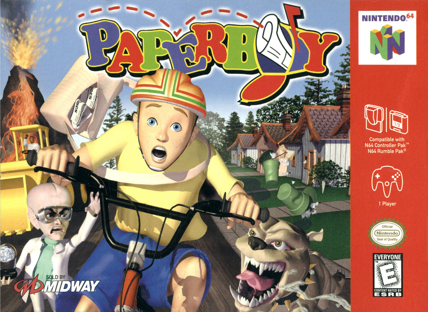 PAPERBOY  - N64 (W/BOX & MANUAL)