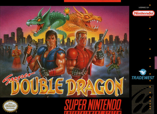 SUPER DOUBLE DRAGON  - SNES (W/BOX & MANUAL)