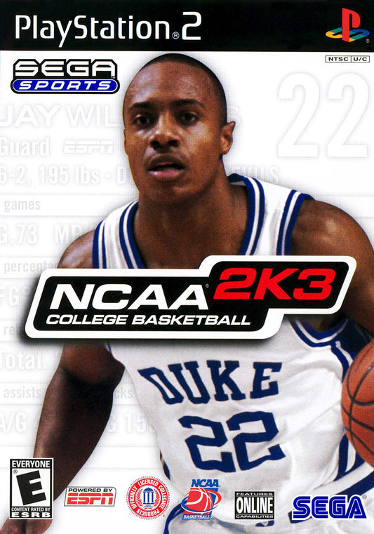 NCAA COLLEGE BASKETBALL 2K3  - XBOX