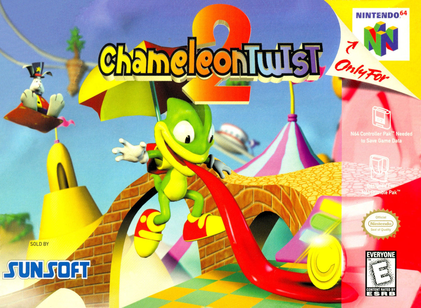 CHAMELEON TWIST 2  - N64 (W/BOX & MANUAL)