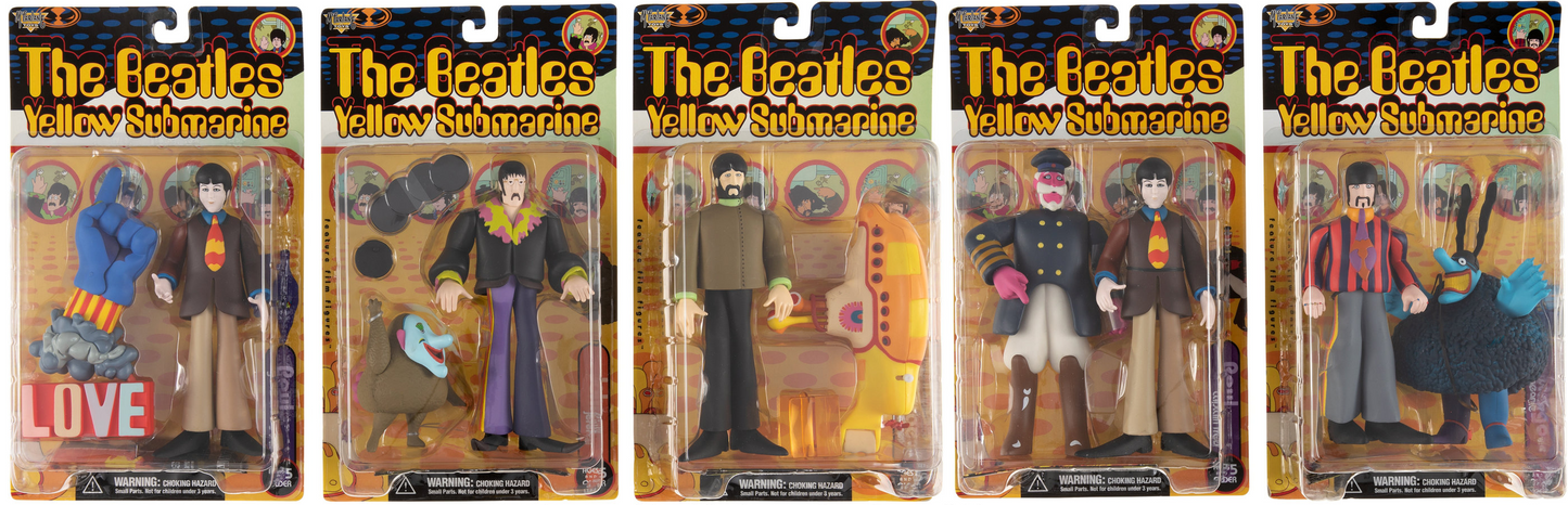 BEATLES: YELLOW SUBMARINE: JOHN/PAUL X2/GEORGE/RINGO - MCFARLANE-1999-SET OF 5