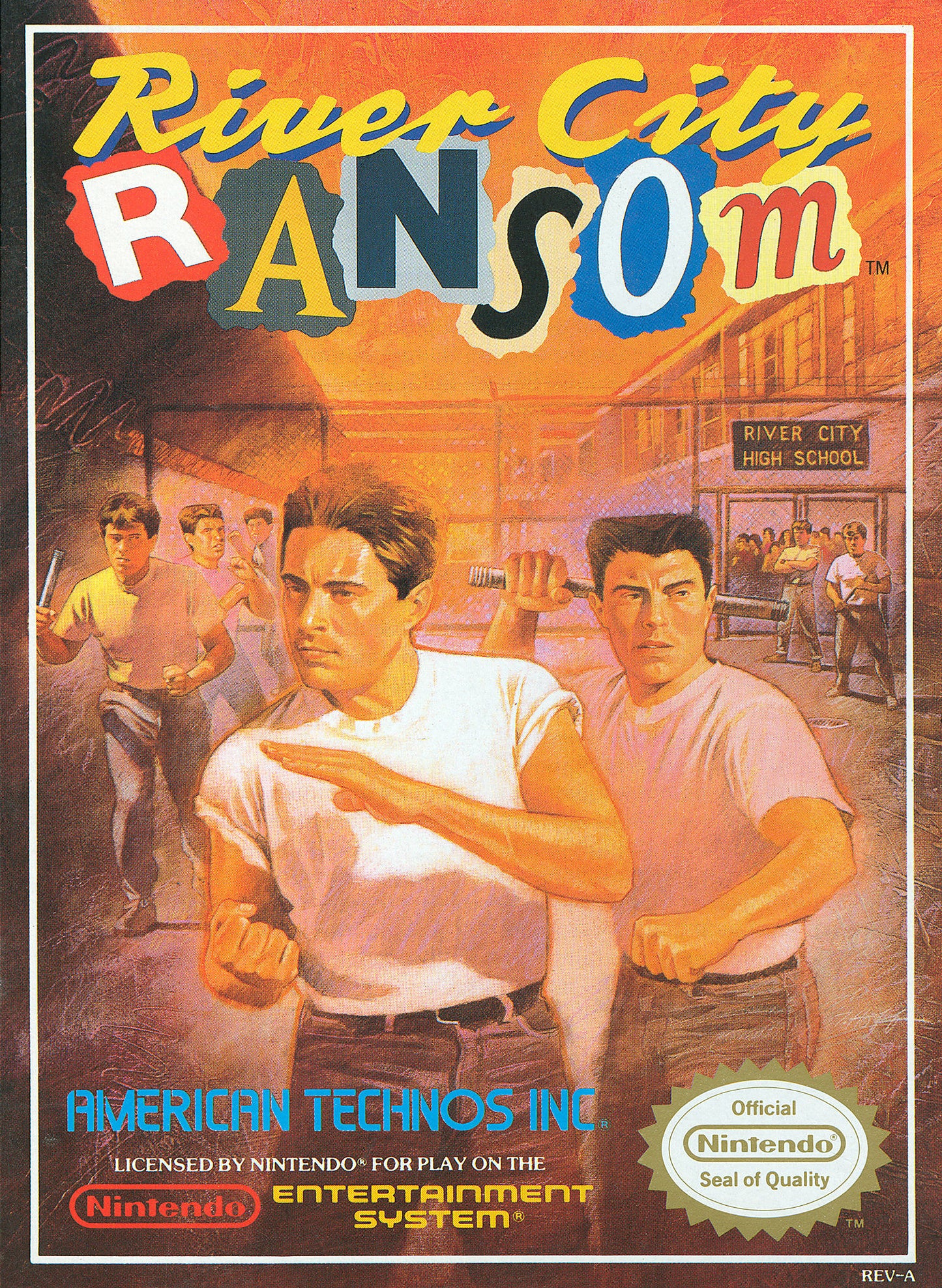 RIVER CITY RANSOM  - NES (W/BOX & MANUAL)