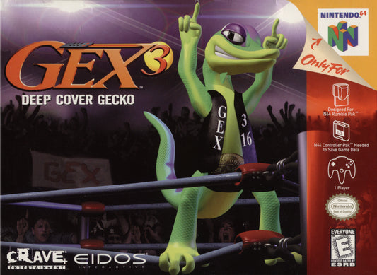 GEX 3: DEEP COVER GECKO  - N64 (W/BOX)