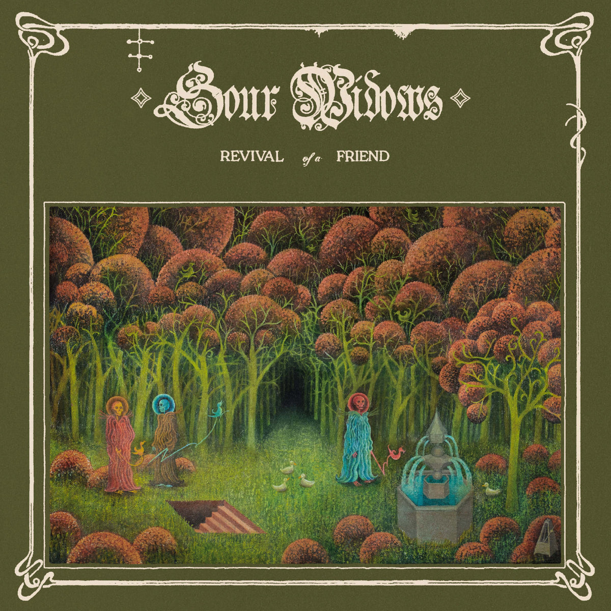 SOUR WIDOWS - REVIVAL OF A FRIEND (“INSOMNIA” (RED BASE, BLACK MARBLE, PURPLE SPLATTER) VINYL)
