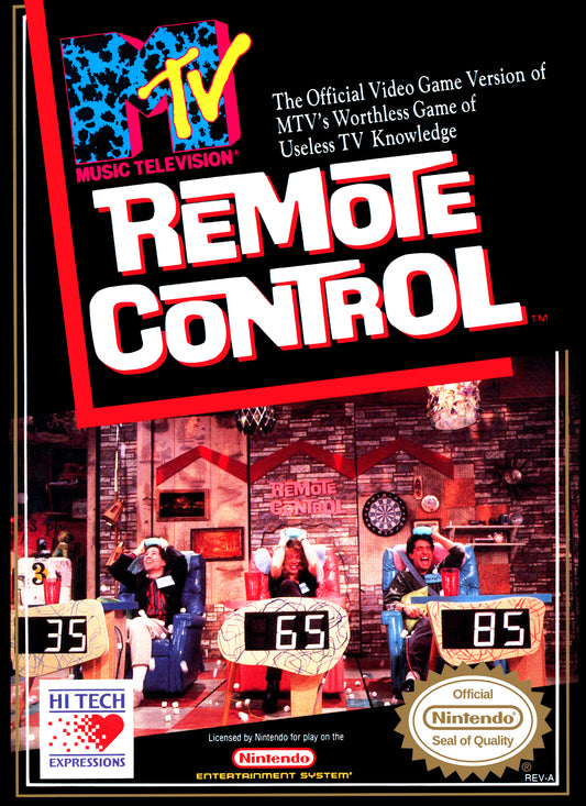 MTV REMOTE CONTROL  - NES (W/BOX)