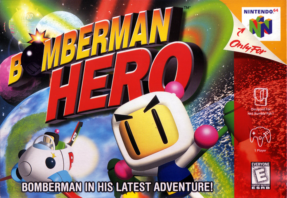 BOMBERMAN HERO  - N64 (W/BOX & MANUAL)