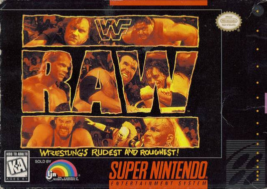 WWF RAW  - SNES (W/BOX & MANUAL)