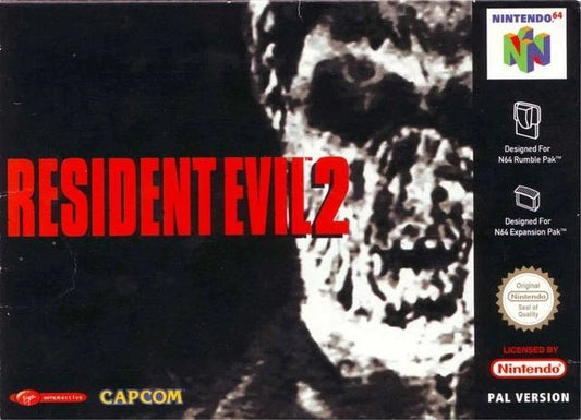 RESIDENT EVIL 2  - N64 (W/BOX & MANUAL)