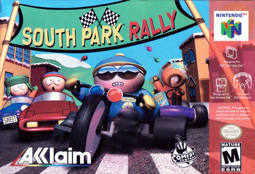 SOUTH PARK RALLY  - N64 (W/BOX & MANUAL)