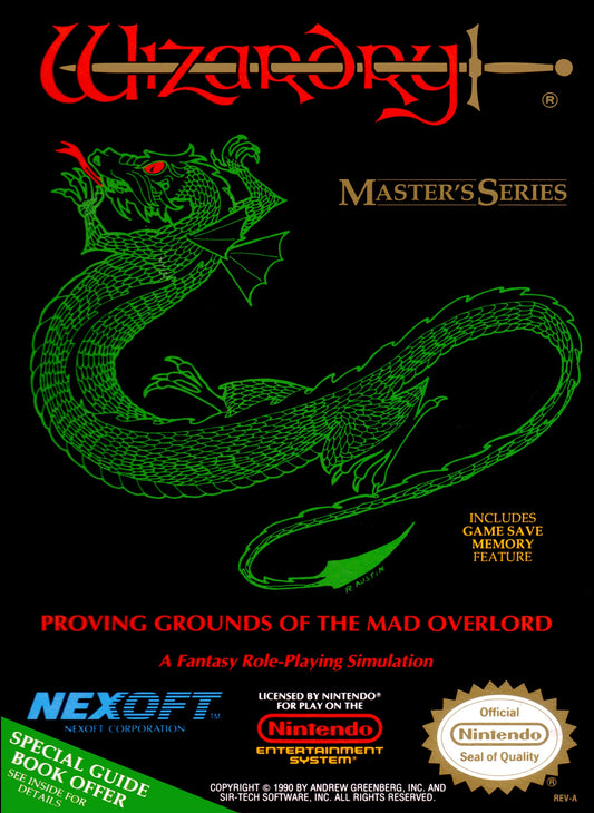 WIZARDRY: PROVING GROUNDS OF THE MAD OVE  - NES