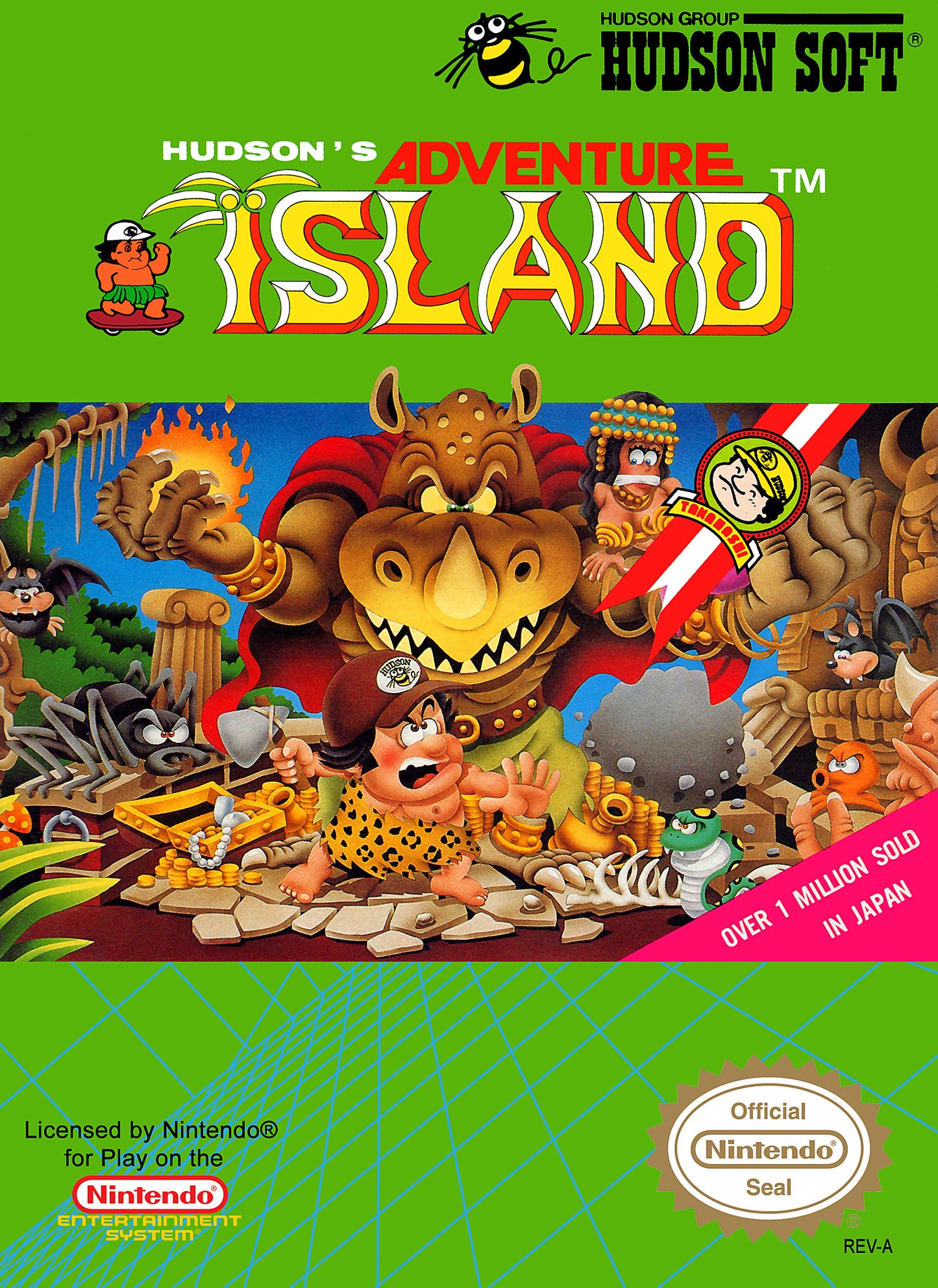 ADVENTURE ISLAND  - NES (W/BOX & MANUAL)