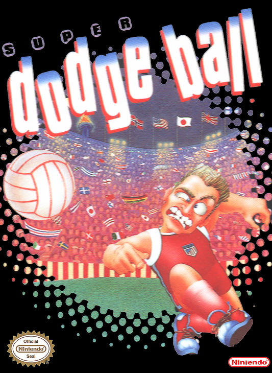 SUPER DODGE BALL  - NES (W/BOX)