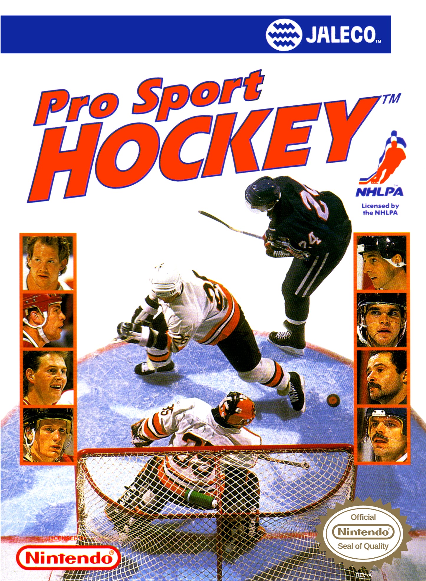 PRO SPORT HOCKEY  - SNES (W/BOX & MANUAL)