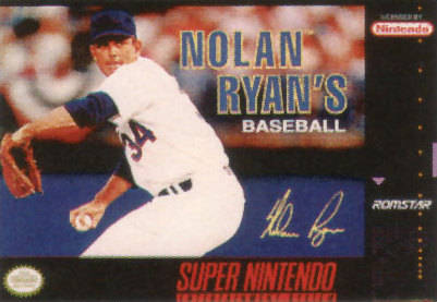 NOLAN RYAN'S BASEBALL  - SNES (W/BOX & MANUAL)