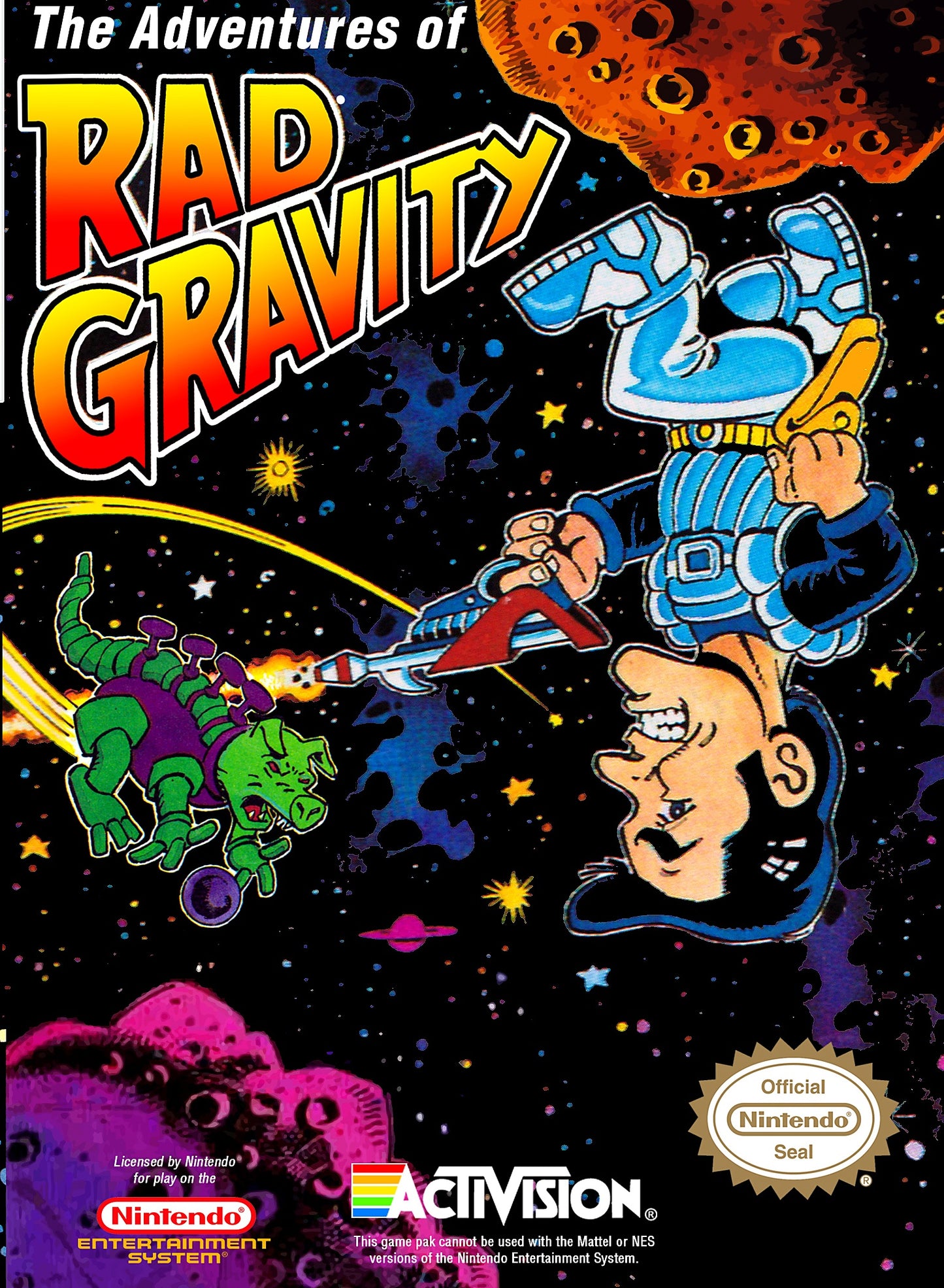 ADVENTURES OF RAD GRAVITY  - NES (W/BOX & MANUAL)