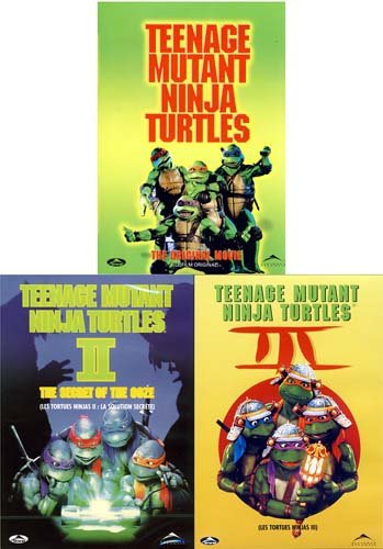 TEENAGE MUTANT NINJA TURTLES (MOVIES) - DVD-TRIPLE FEATURE