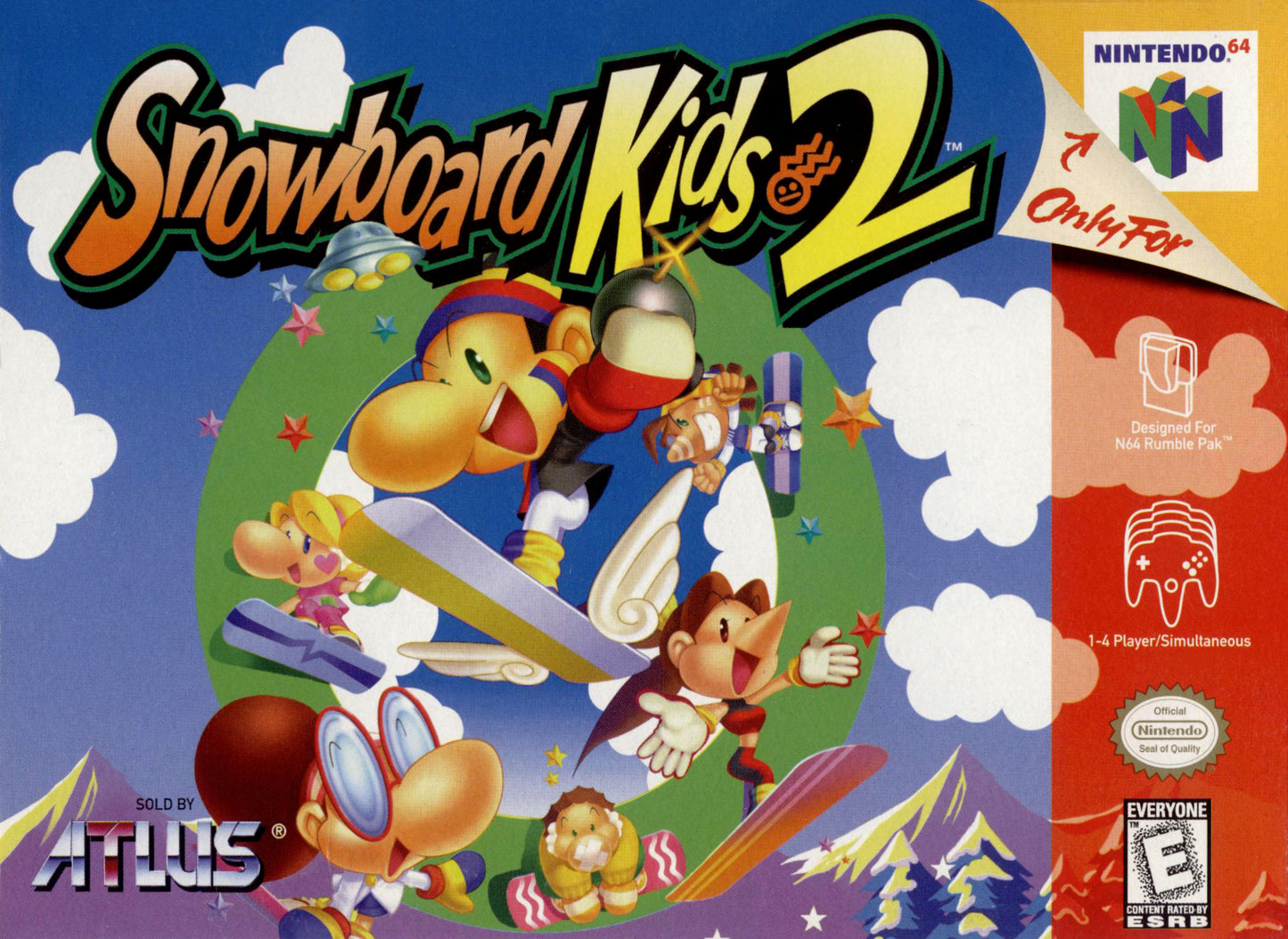 SNOWBOARD KIDS 2  - N64 (W/BOX & MANUAL)