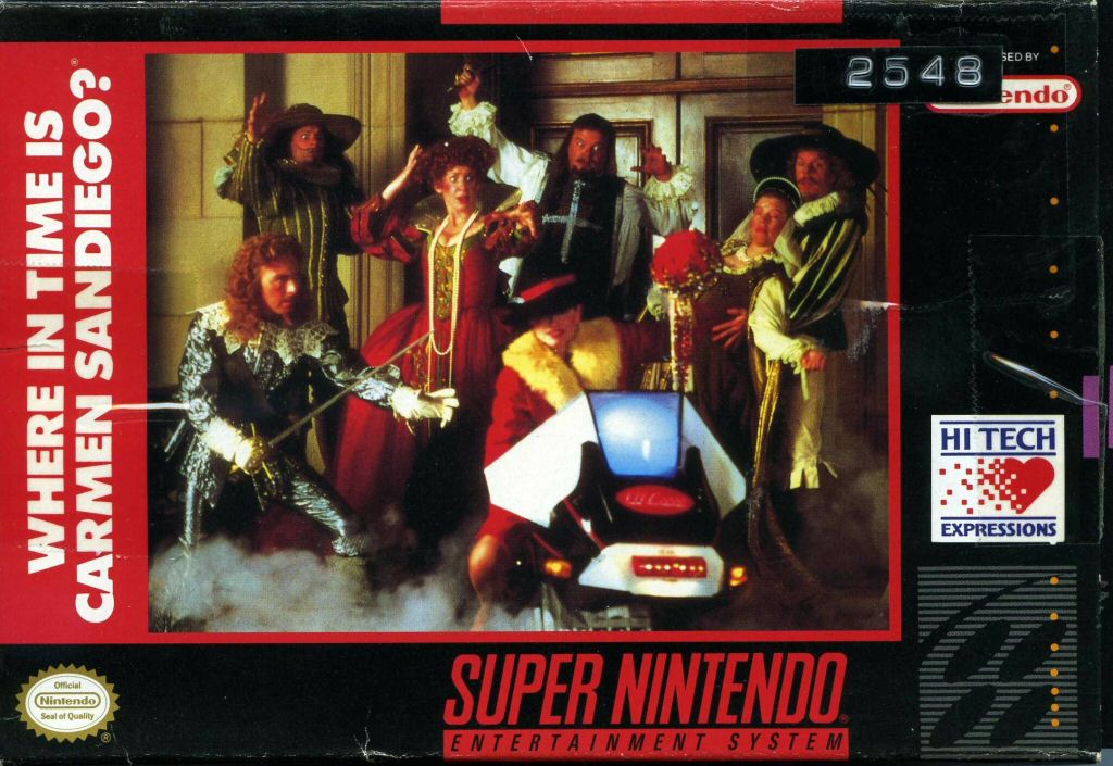 WHERE IN TIME IS CARMEN SANDIEGO  - SNES (W/BOX)