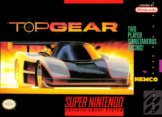 TOP GEAR  - SNES (W/BOX)