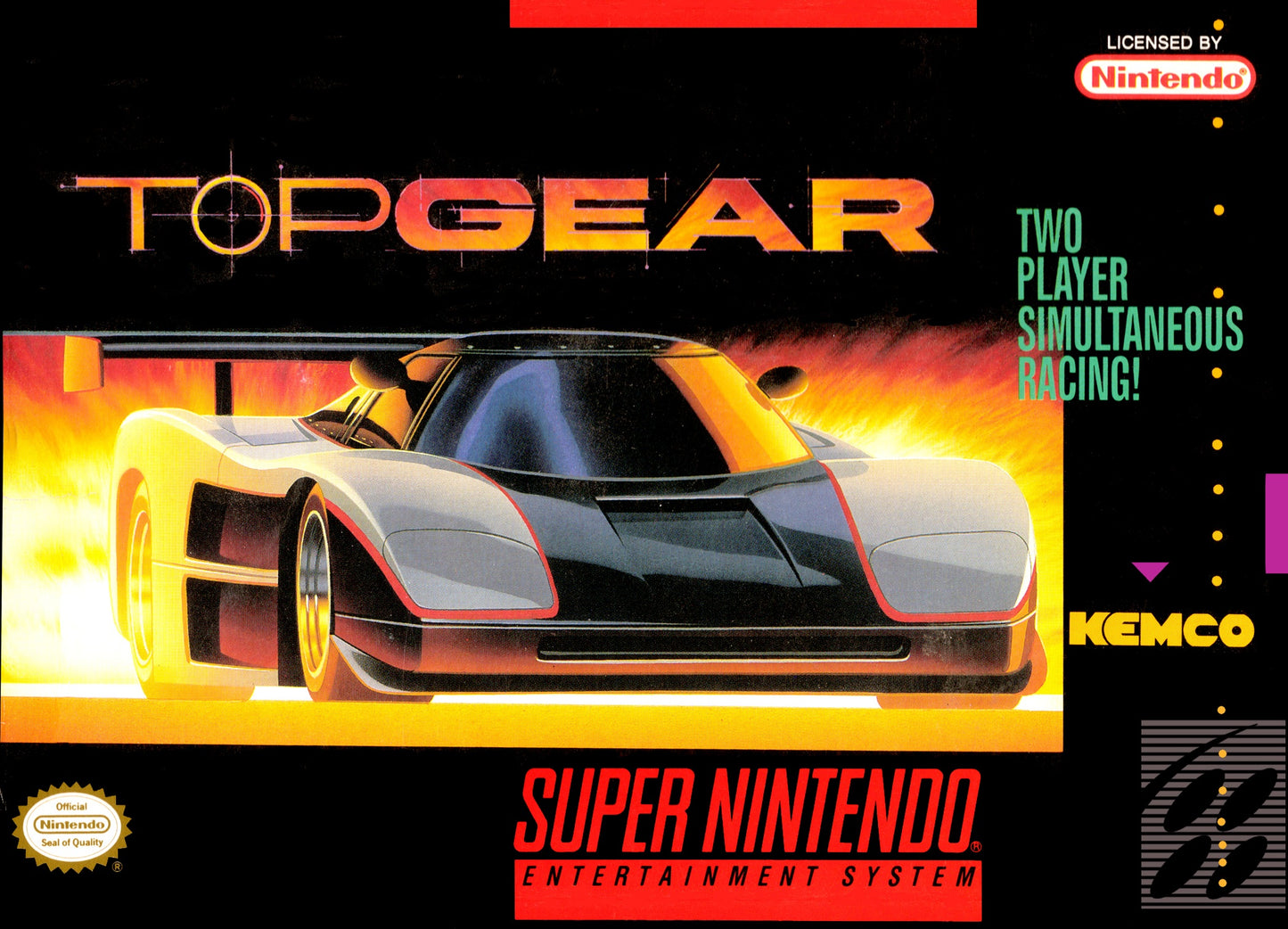 TOP GEAR 3000  - SNES (W/BOX & MANUAL)