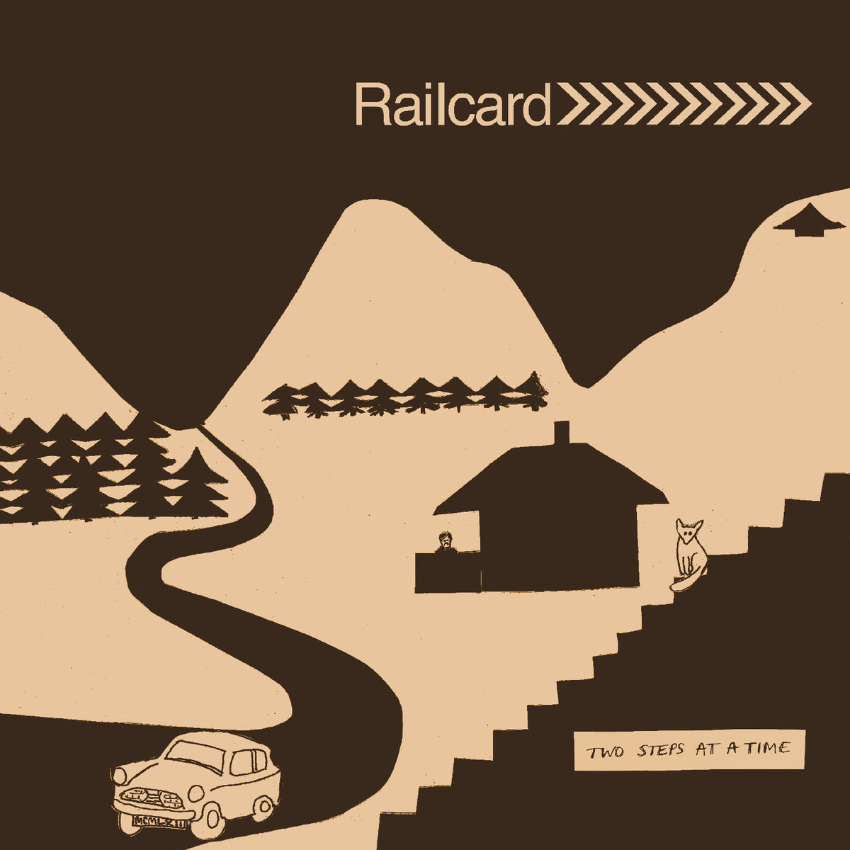 RAILCARD - TWO STEPS AT A TIME (TRANSPARENT TAN VINYL)