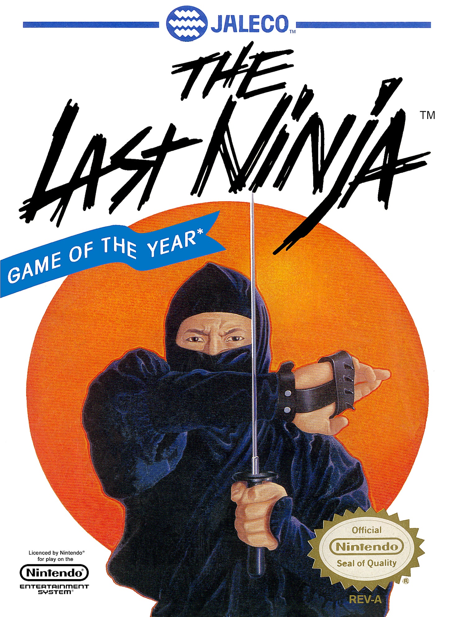 LAST NINJA  - NES (W/BOX & MANUAL)