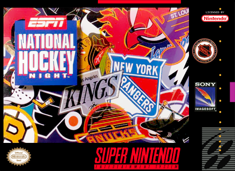 ESPN NATIONAL HOCKEY NIGHT  - SNES (W/BOX & MANUAL)