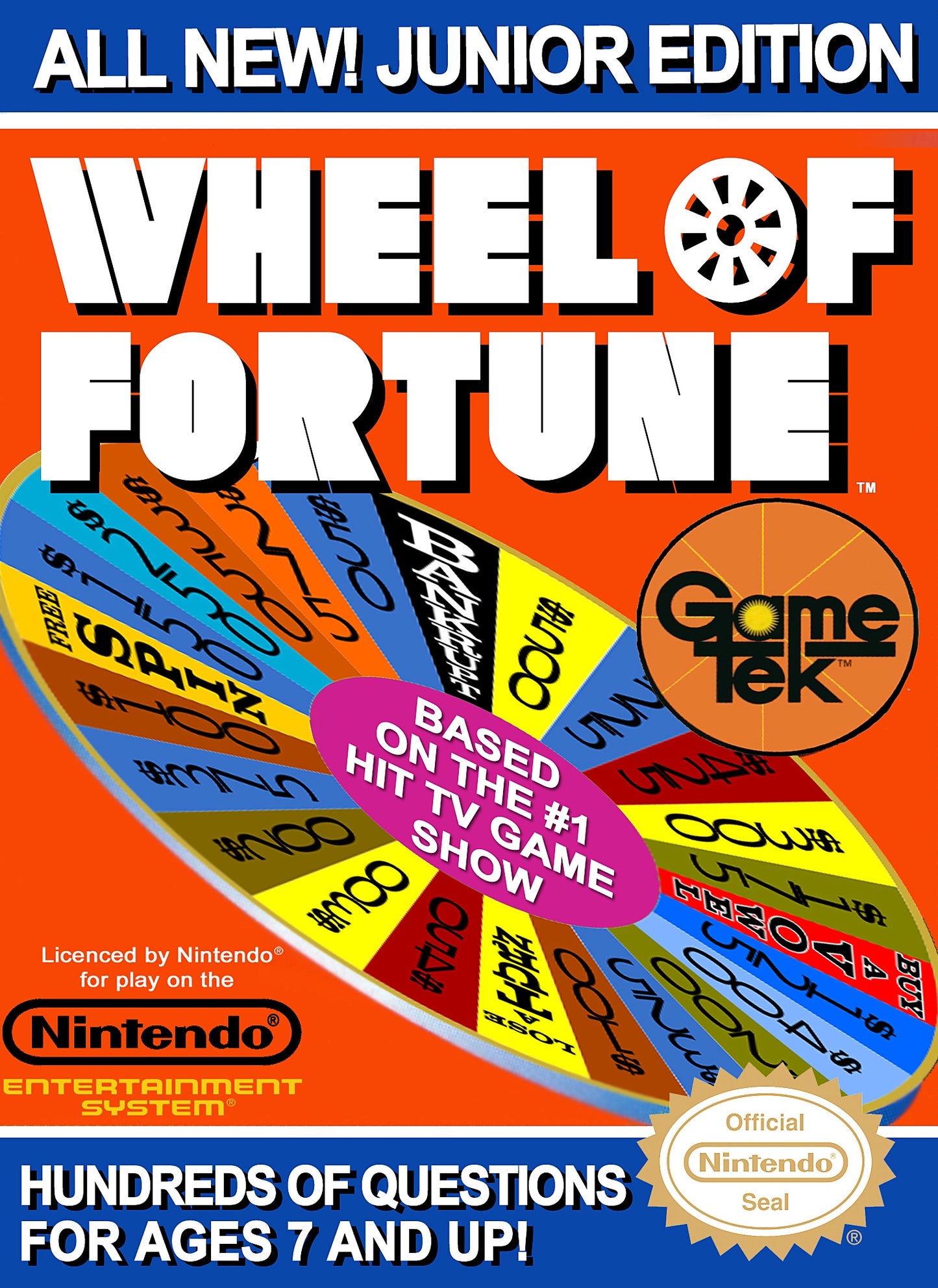 WHEEL OF FORTUNE: JUNIOR EDITION  - NES (W/BOX)