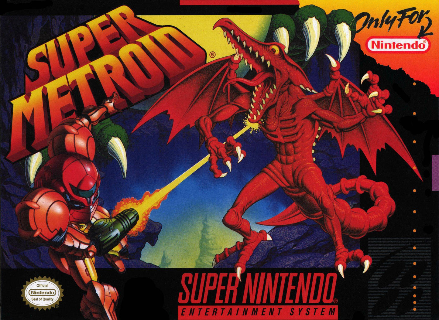 SUPER METROID  - SNES (W/BOX & MANUAL)