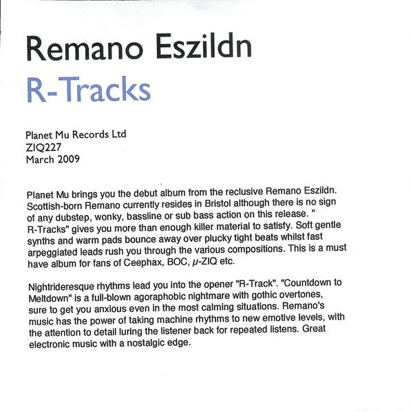 REMANO, ESZILDN  - R-TRACKS