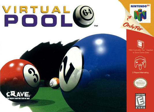 VIRTUAL POOL  - N64 (W/BOX & MANUAL)