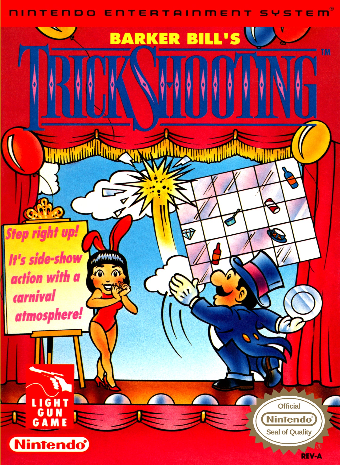 BARKER BILL'S TRICK SHOOTING  - NES (W/BOX & MANUAL)