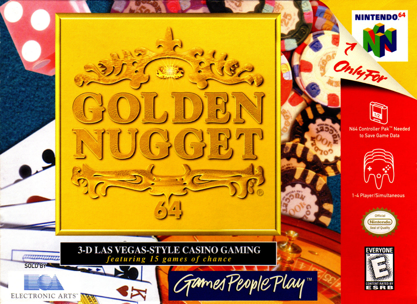 GOLDEN NUGGET 64  - N64 (W/BOX & MANUAL)