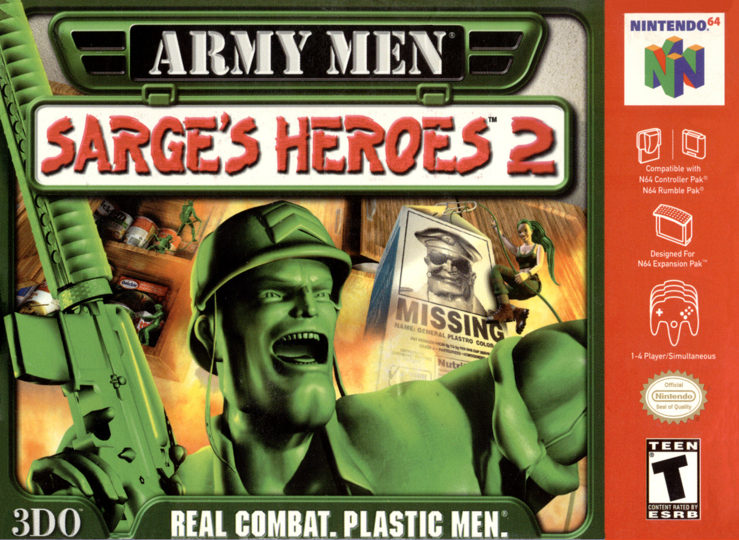 ARMY MEN: SARGE'S HEROES 2  - N64