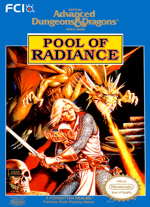 ADVANCED DUNGEONS & DRAGONS: POOL OF RAD  - NES