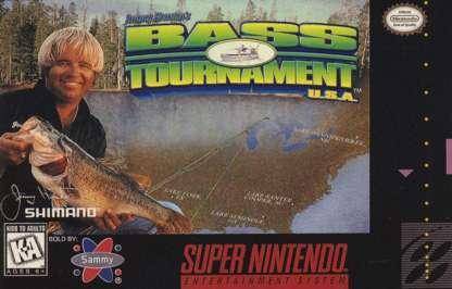 JIMMY HOUSTON'S BASS TOURNAMENT USA  - SNES (W/BOX & MANUAL)