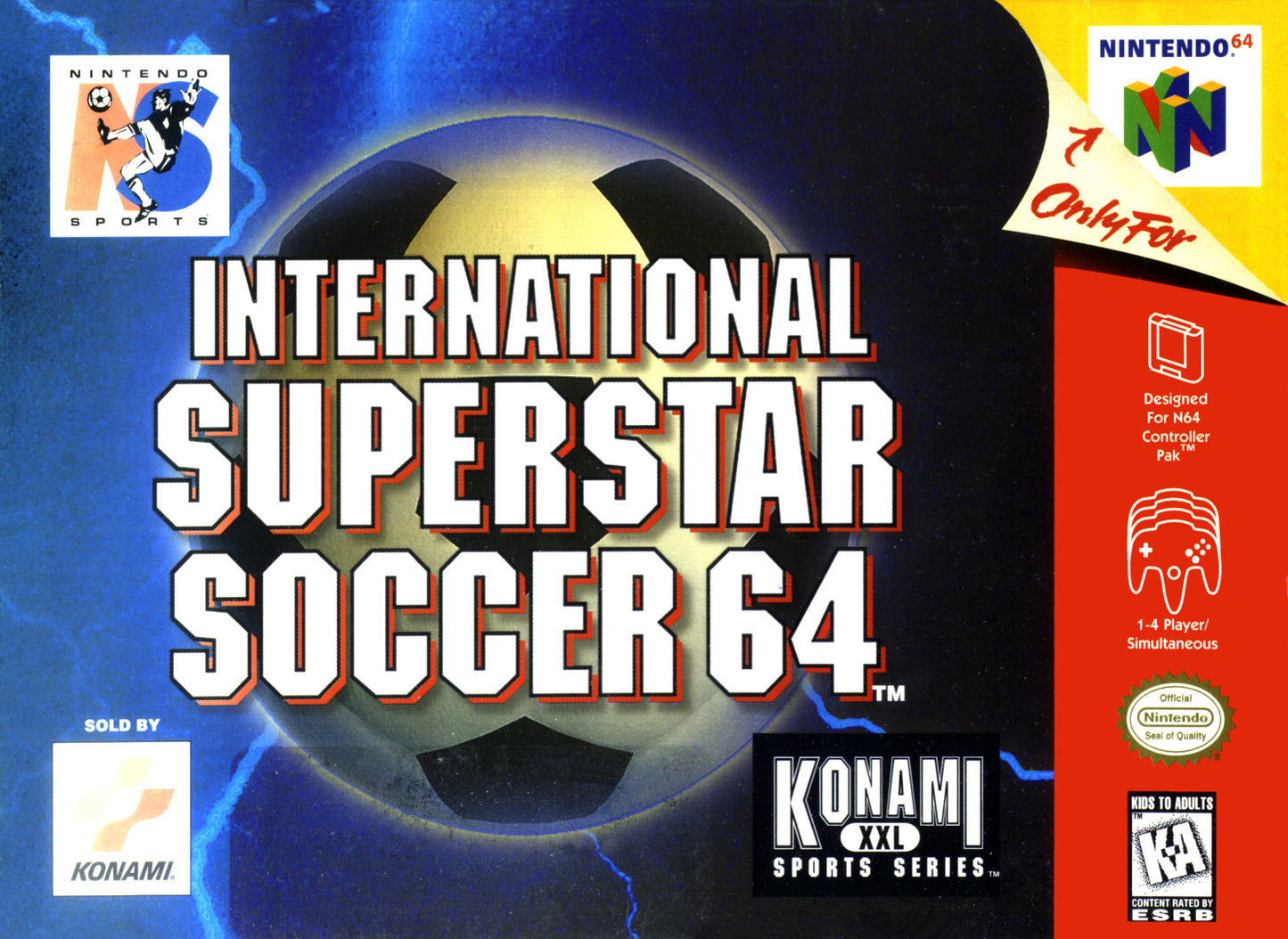 INTERNATIONAL SUPERSTAR SOCCER 64  - N64 (W/BOX & MANUAL)