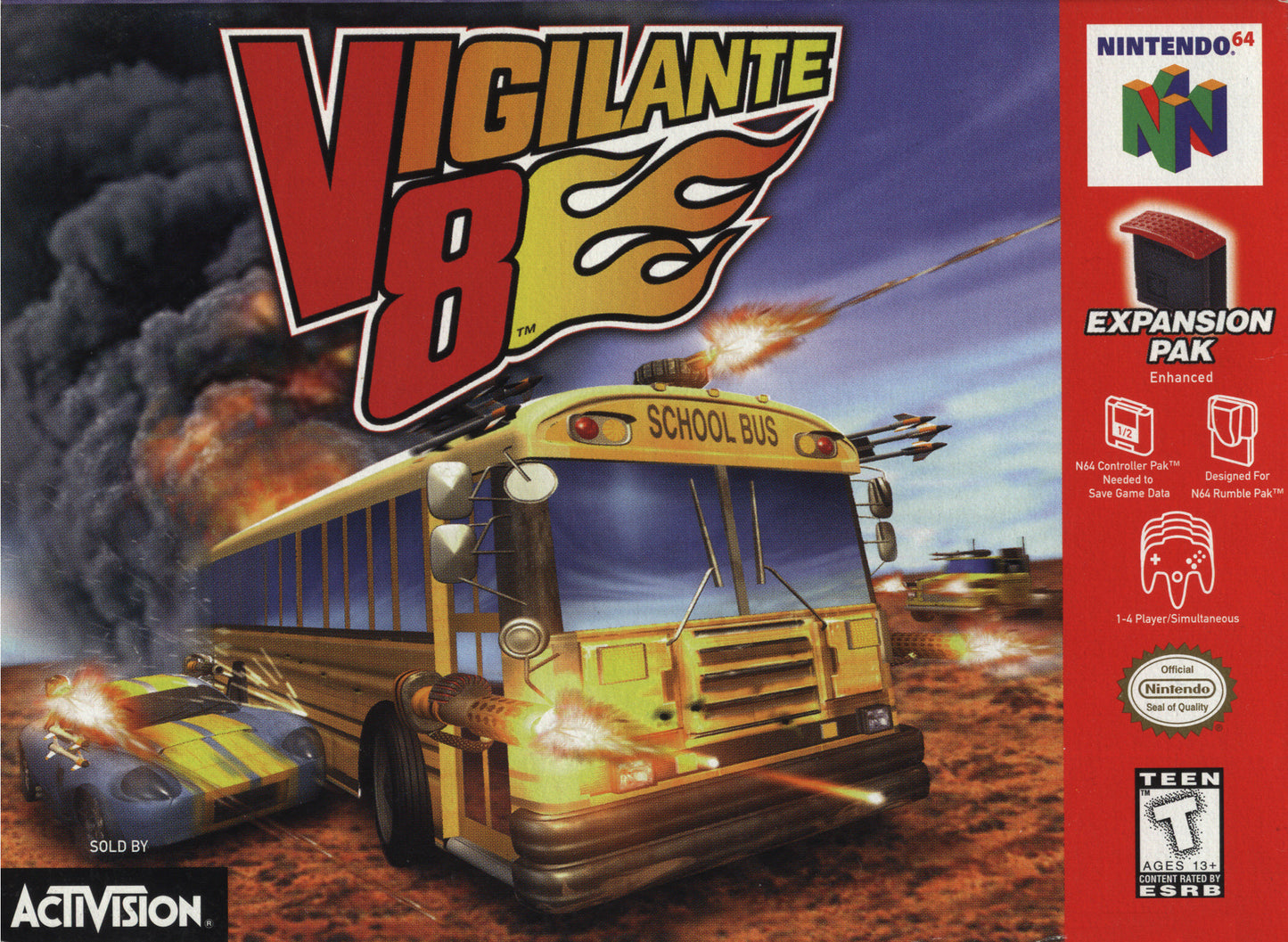 VIGILANTE 8  - N64 (W/BOX & MANUAL)