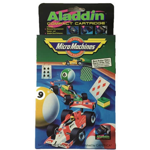 MICRO MACHINES [ALADDIN]  - NES (W/BOX & MANUAL)