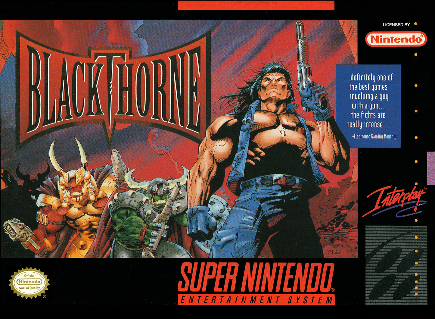 BLACKTHORNE  - SNES (W/BOX & MANUAL)