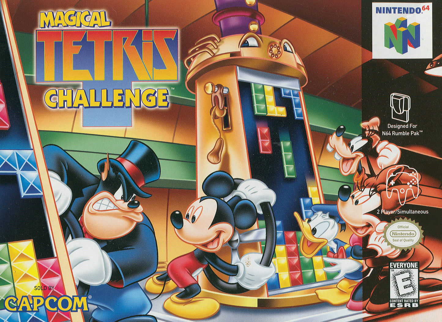 MAGICAL TETRIS CHALLENGE  - N64 (W/BOX & MANUAL)